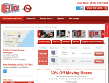 Tablet Screenshot of ezboxstorage.com